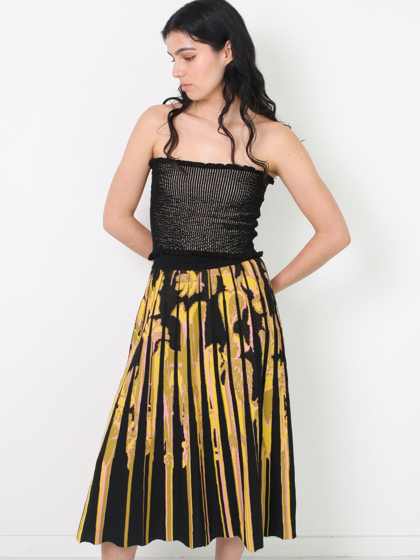 Flower Melt Skirt - Liquorice