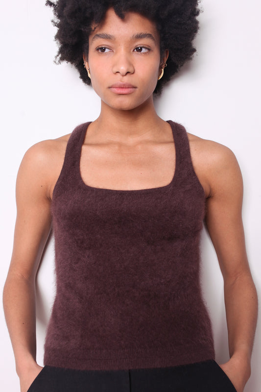 Jupiter Cashmere Tank - Damson