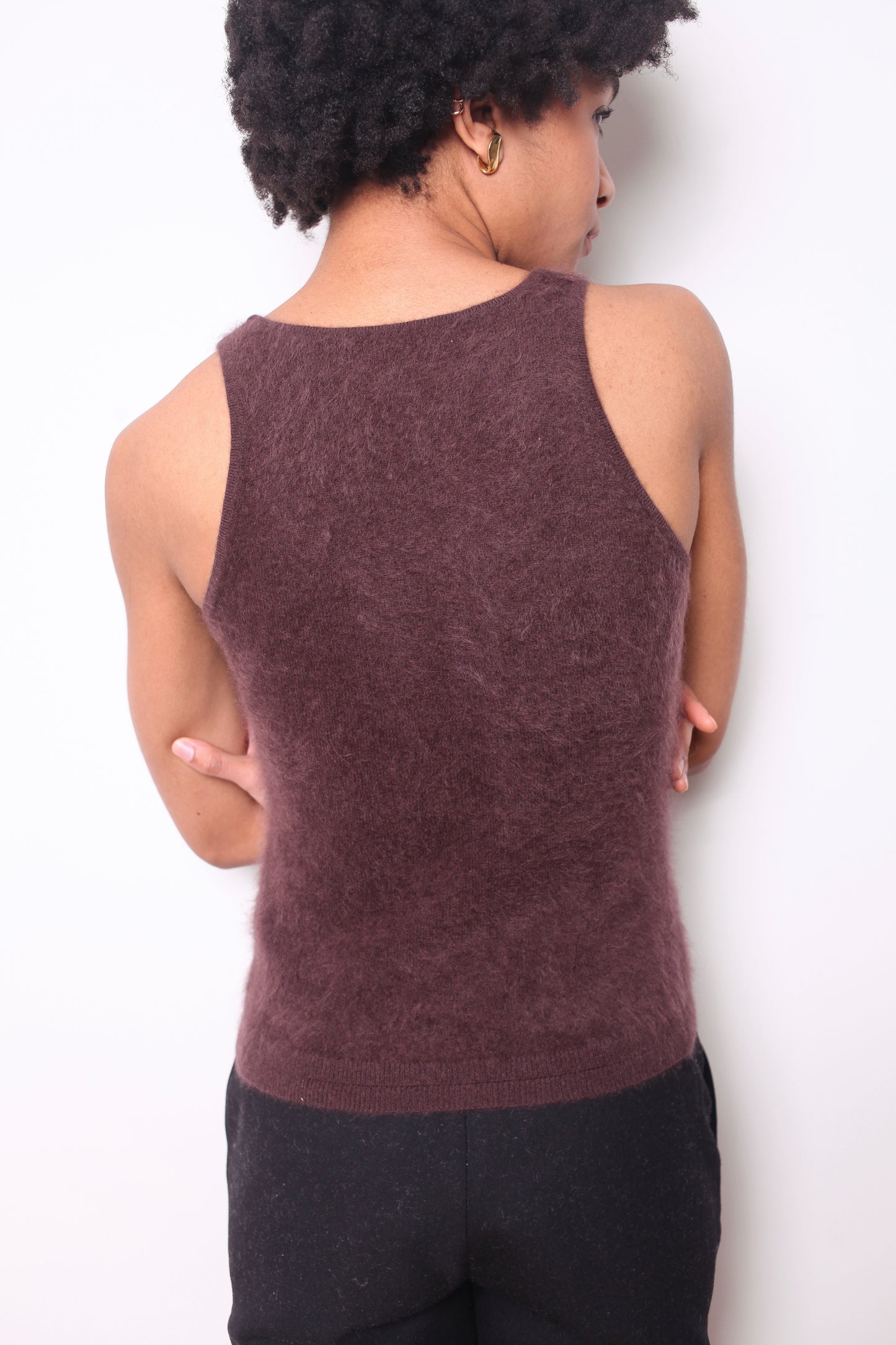 Jupiter Cashmere Tank - Damson