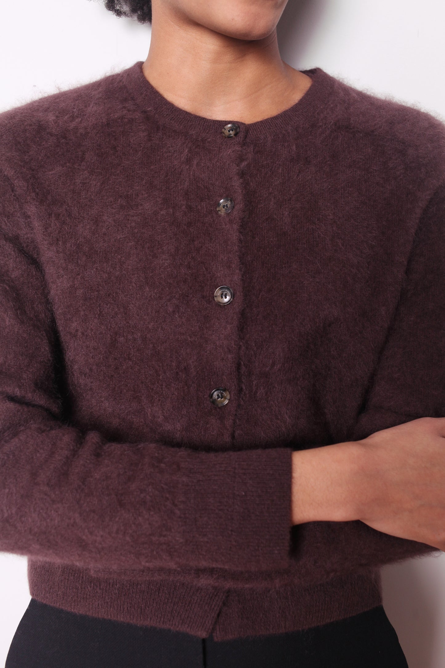 Jupiter Cashmere Cardigan - Damson