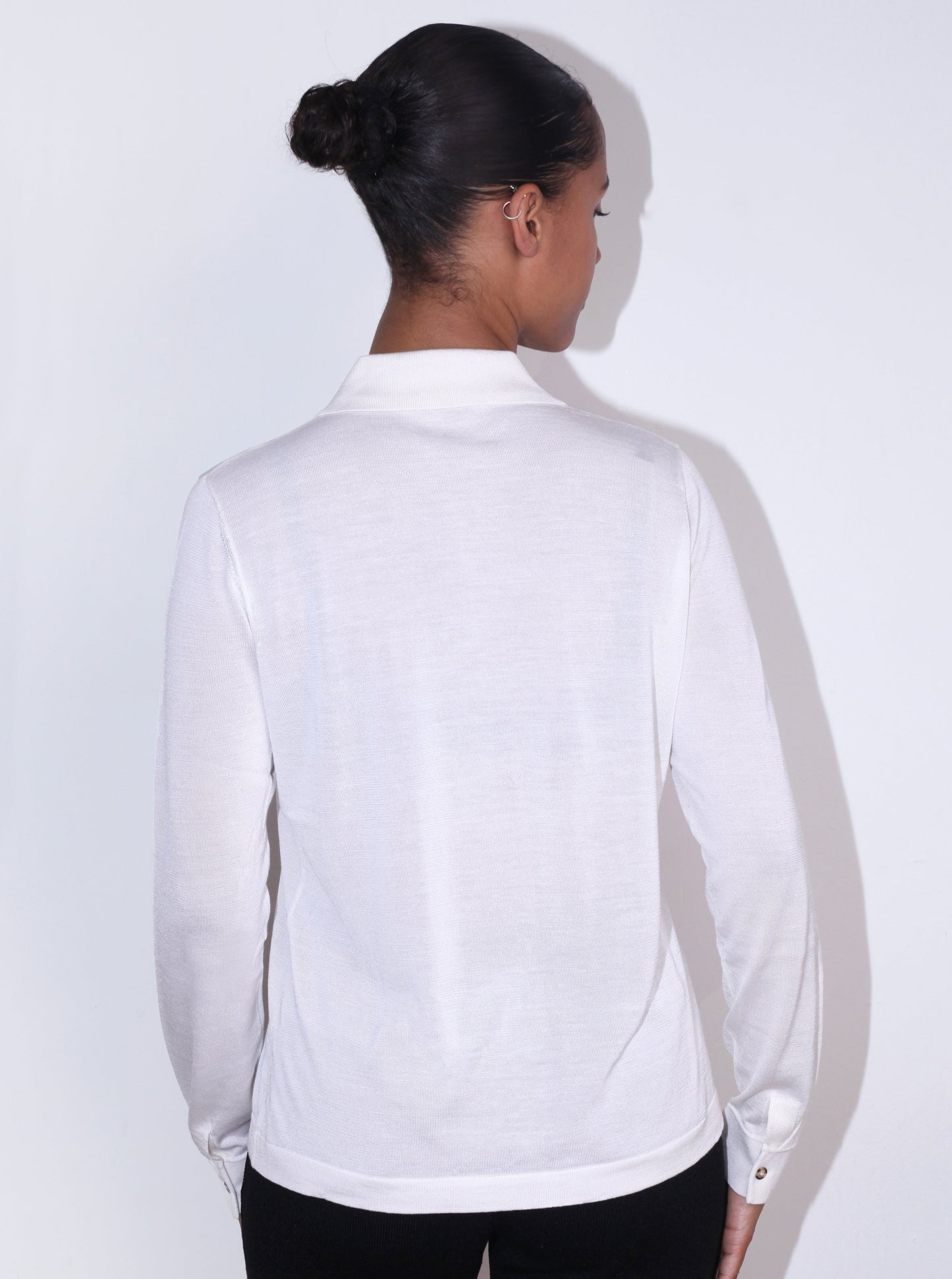 Celeste Silk Shirt - Lilac Metal