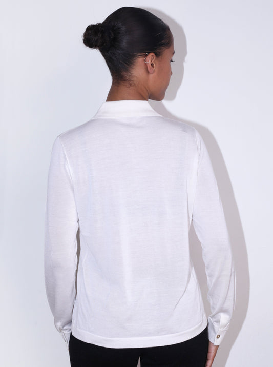 Celeste Silk Shirt - Ivory