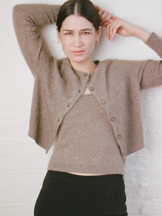 Jupiter Cardigan - Mushroom